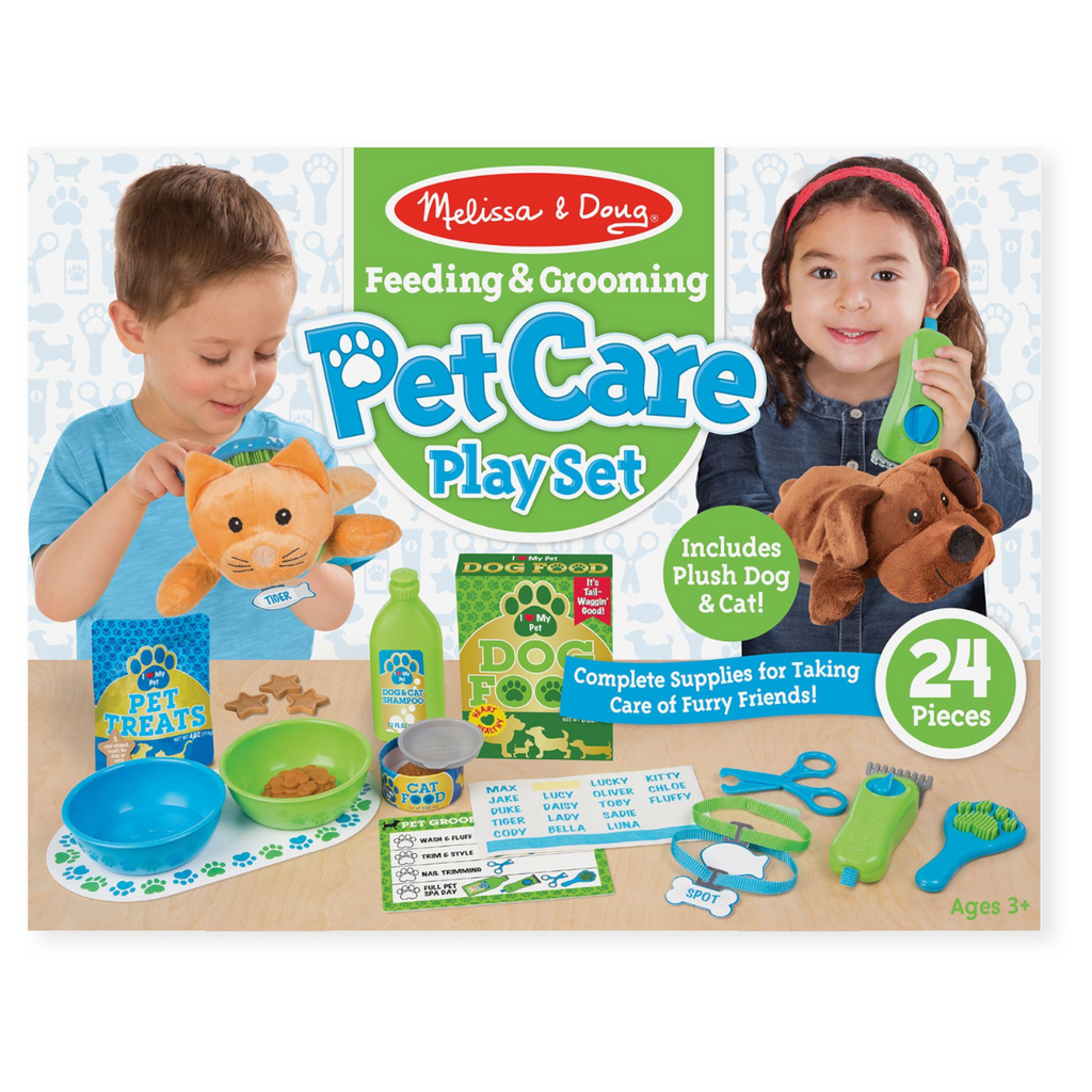 Melissa and doug deluxe pet care outlet playset