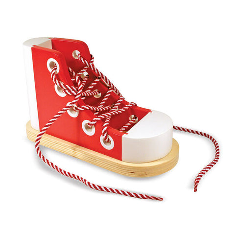 Melissa and Doug Wooden Lacing Shoe