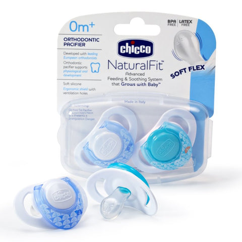 Chicco 2 pack Natural Fit Soft Flex pacifiers