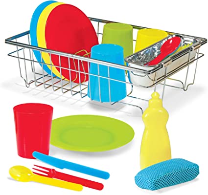 Melissa and Doug Wash and Dry Dish Set