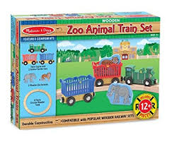 Melissa and Doug Zoo animal train set