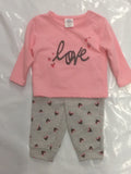 Baby Mode infant girl's 2 piece set 3-24 month