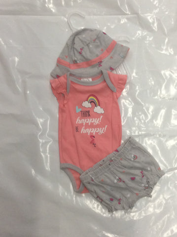 Baby Mode infant girl's 3 piece set 3- 24 month