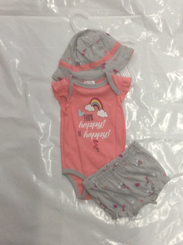 Baby Mode infant girl's 3 piece set 3- 24 month
