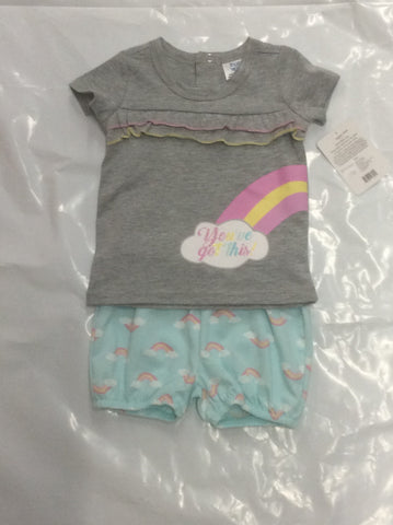 Baby Mode infant girl's 2 piece set 3-9 month