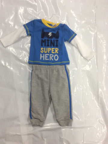 Baby Mode infant boy's 2-piece jog set