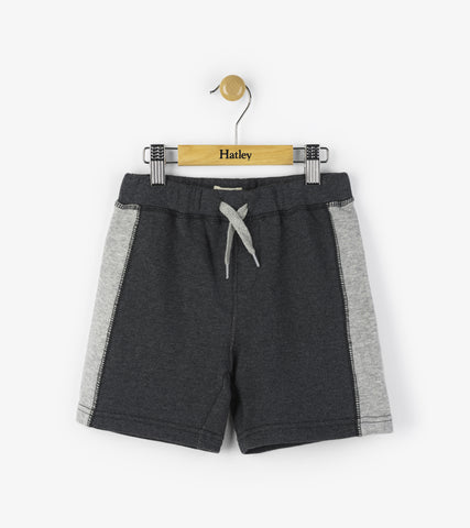 Hatley boy's charcoal stripe short