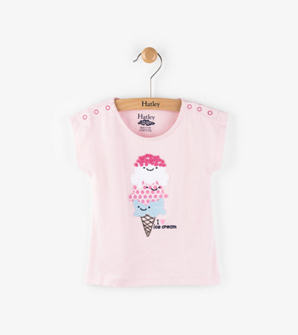 Hatley infant girl's ice cream t-shirt