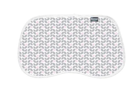 Kushies burp pads grey/pink petals