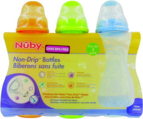 Nuby Non-drip 3 pk bottles