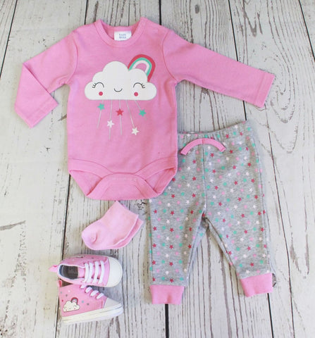 Baby Mode infant girl's 4 piece set